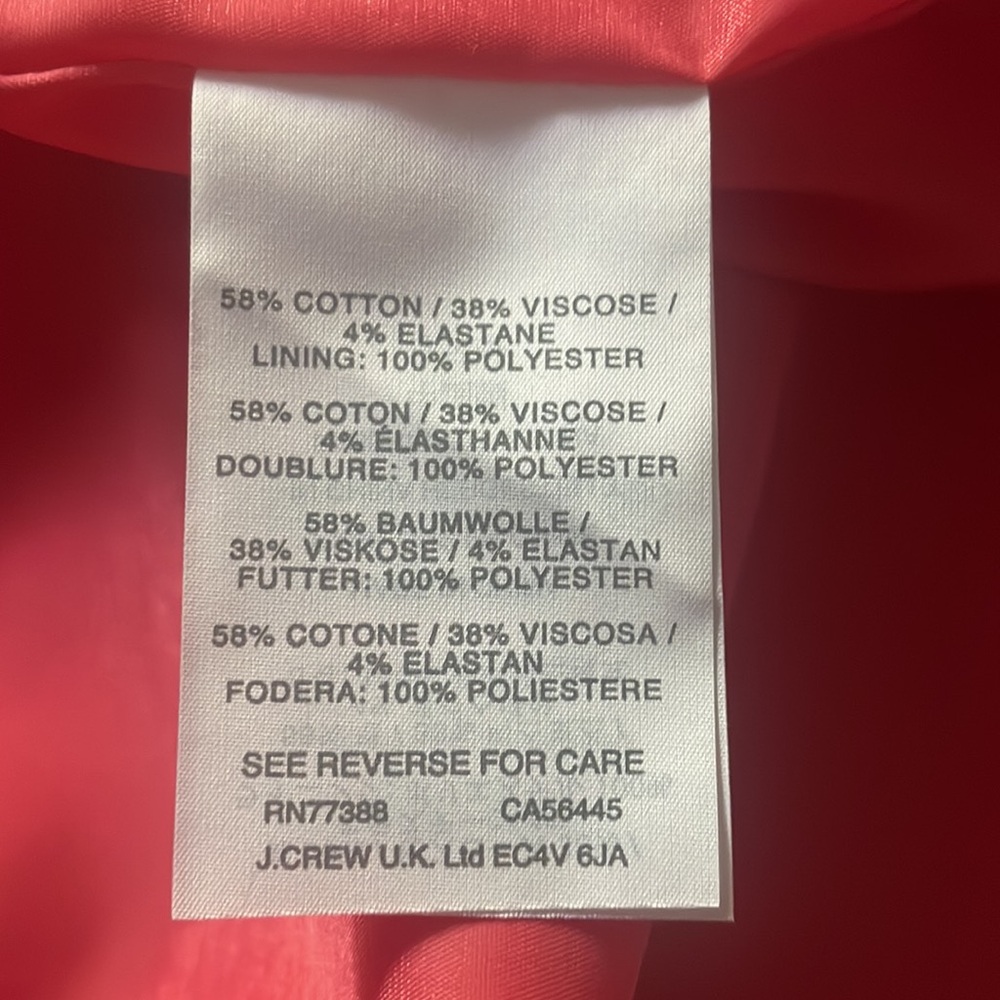 J crew cotton/linen Dress 10T - Picture 8 of 9